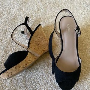 Charles by Charles David black wedges size 5